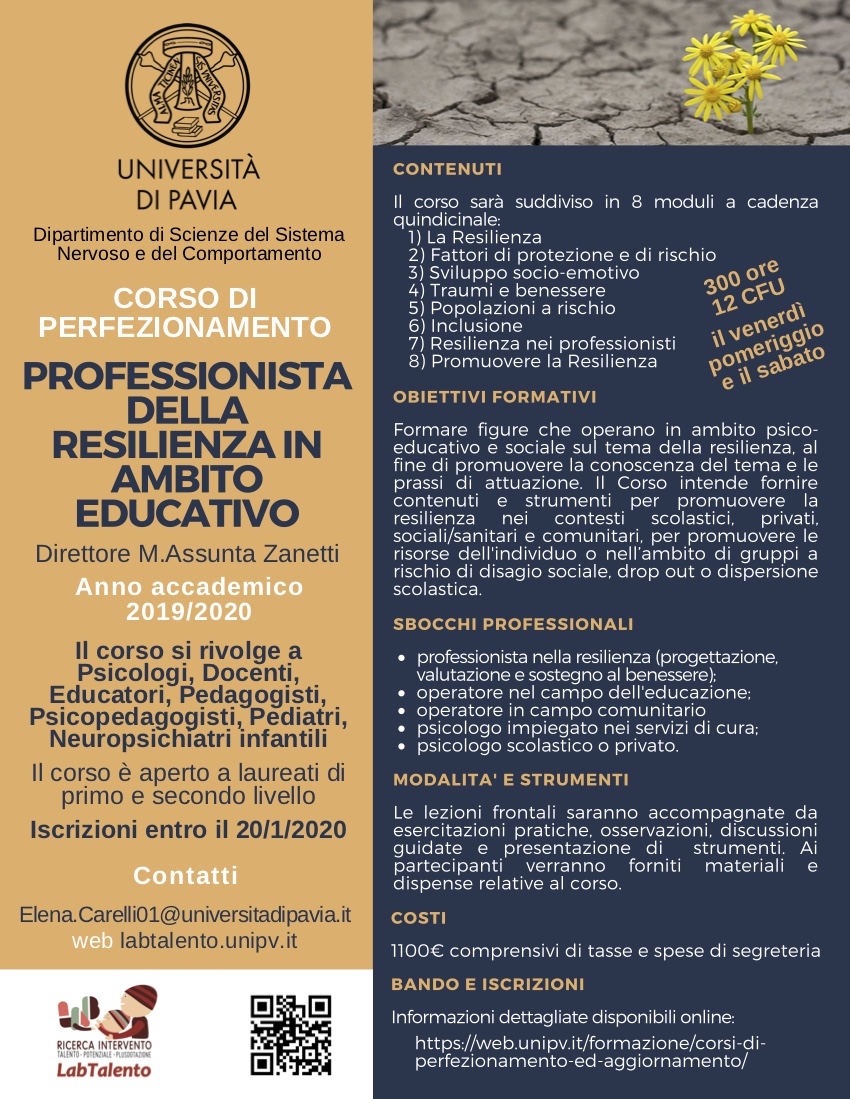Perfezionamento resilienza 2020