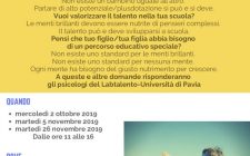 locandina SPORTELLO DEI TALENTI - autunno 2019