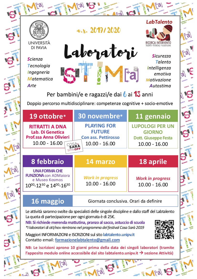 Locandina Laboratori STIMA as2019-2020febbraio