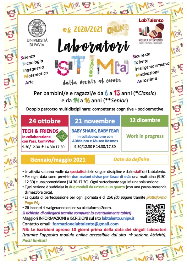Locandina Laboratori STIMA as2020-21