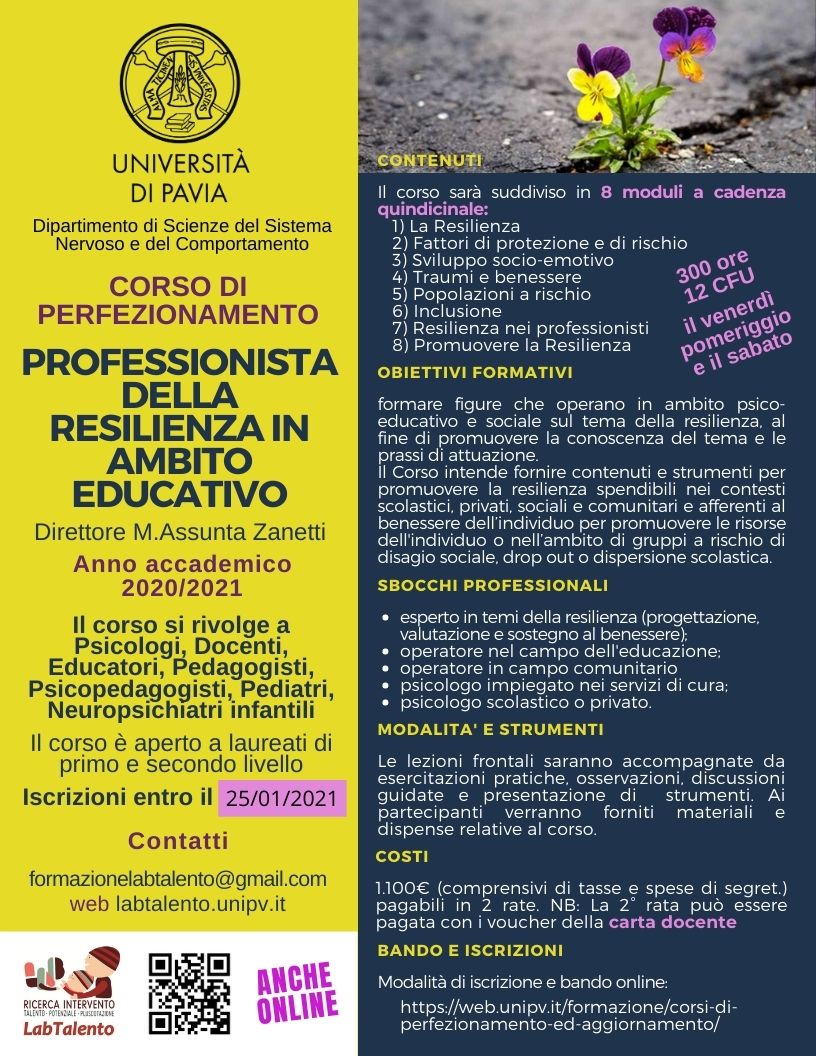 2021 Perfezionamento Resilienza