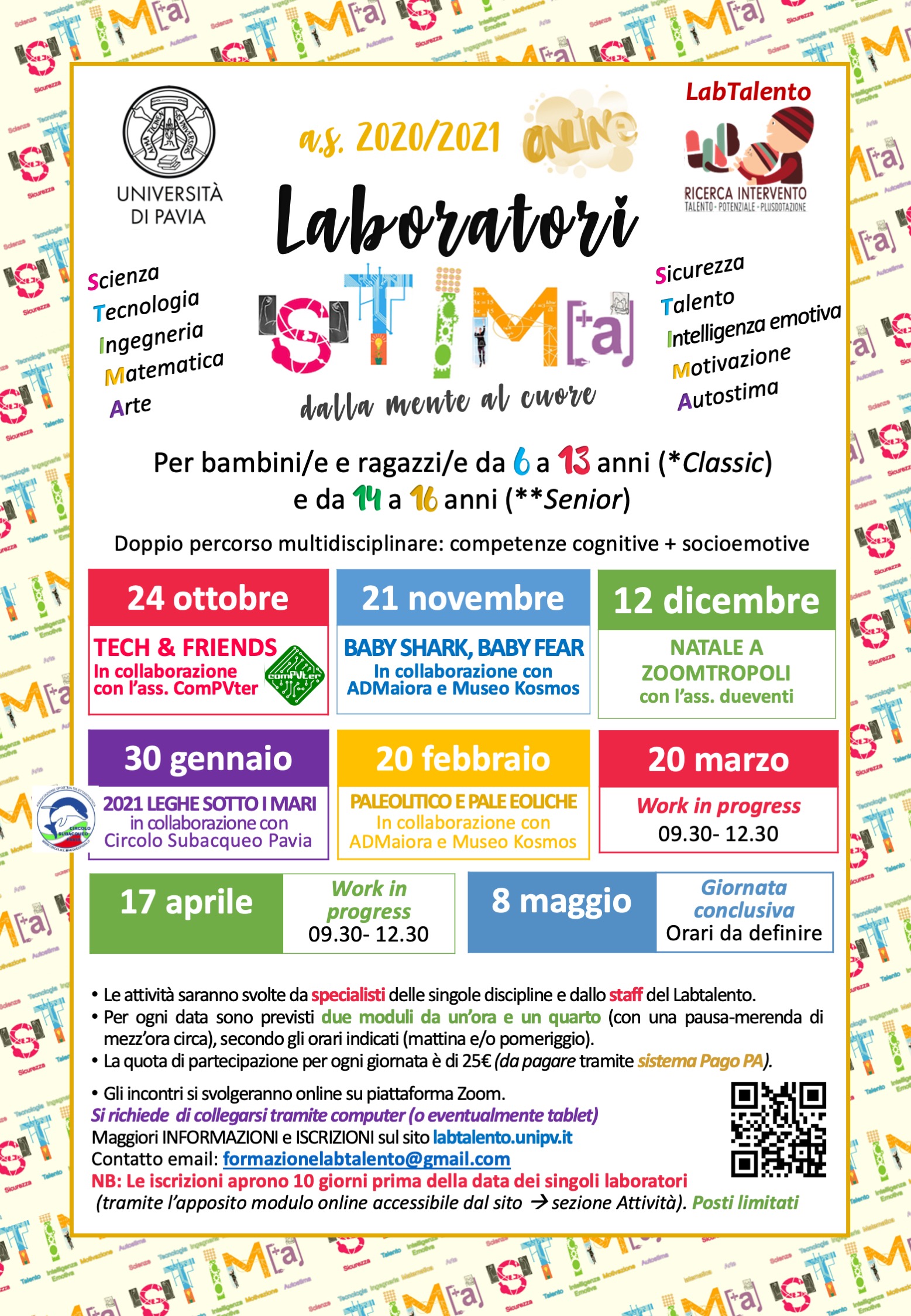 Locandina Laboratori STIMA as2020-21-feb
