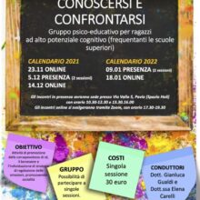 CONOSCERSI E CONFRONTARSI 2021 CONOSCERSI E CONFRONTARSI 2021