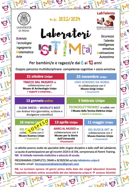 Locandina Laboratori STIMA as2023-24