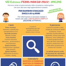 Locandina Lab Metacognitivi 2022 febbraio