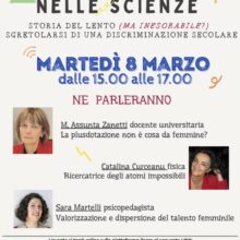 Il talento femminile nelle scienze_ 8 marrzo