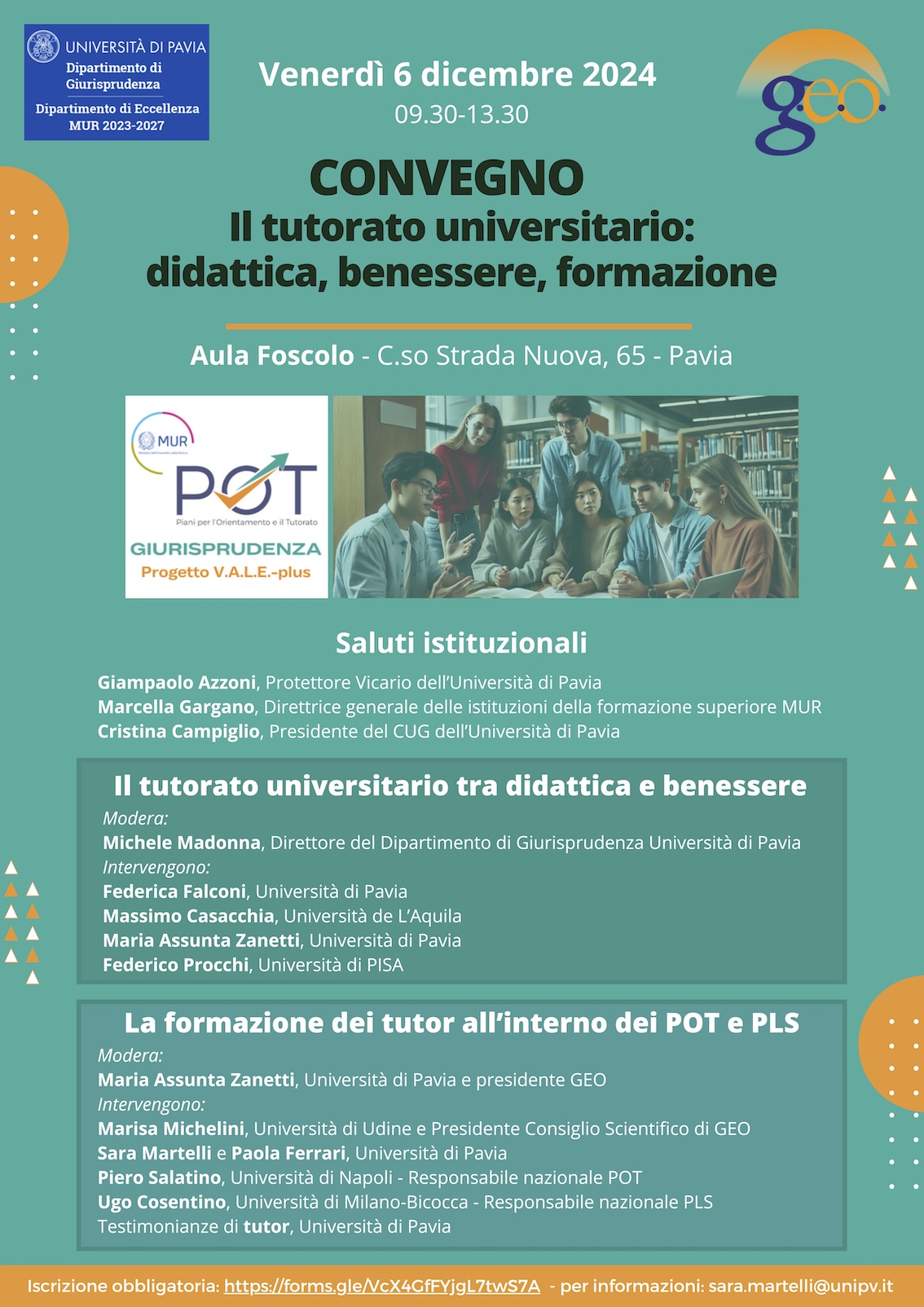 Locandina convegno tutorato