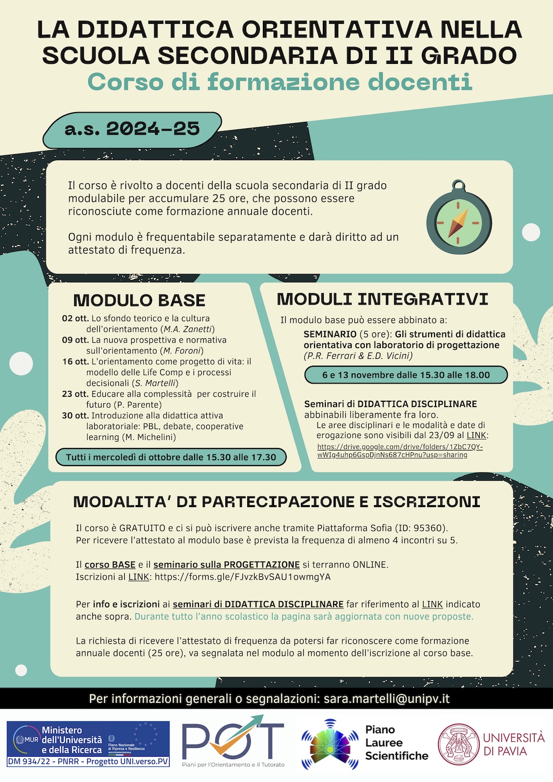 Locandina corso docenti didattica orientativa
