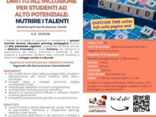 2026 Locandina Master Diritto all'inclusione e giftedness