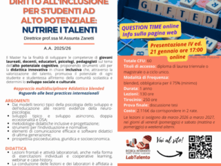 2026 Locandina Master Diritto all'inclusione e giftedness(1)