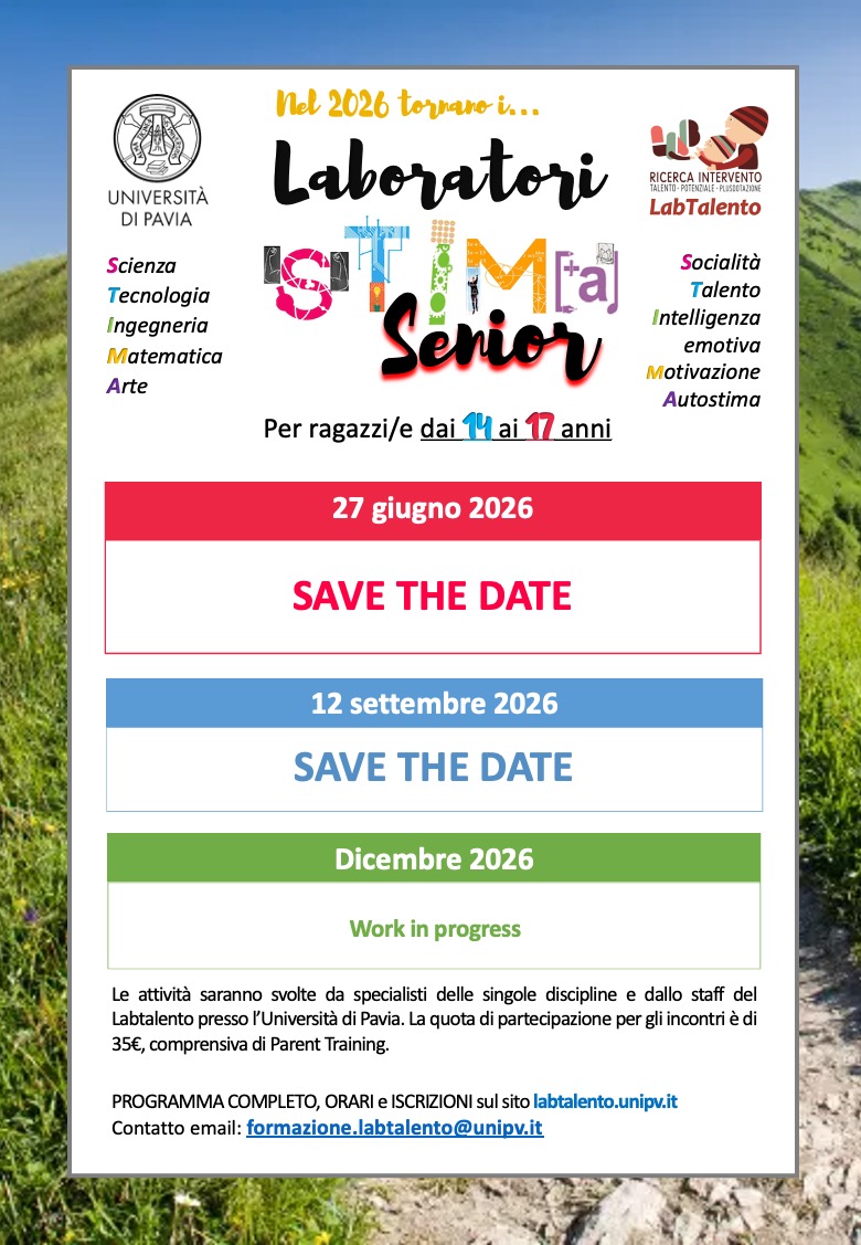 Locandina Laboratori STIMA as2025-26