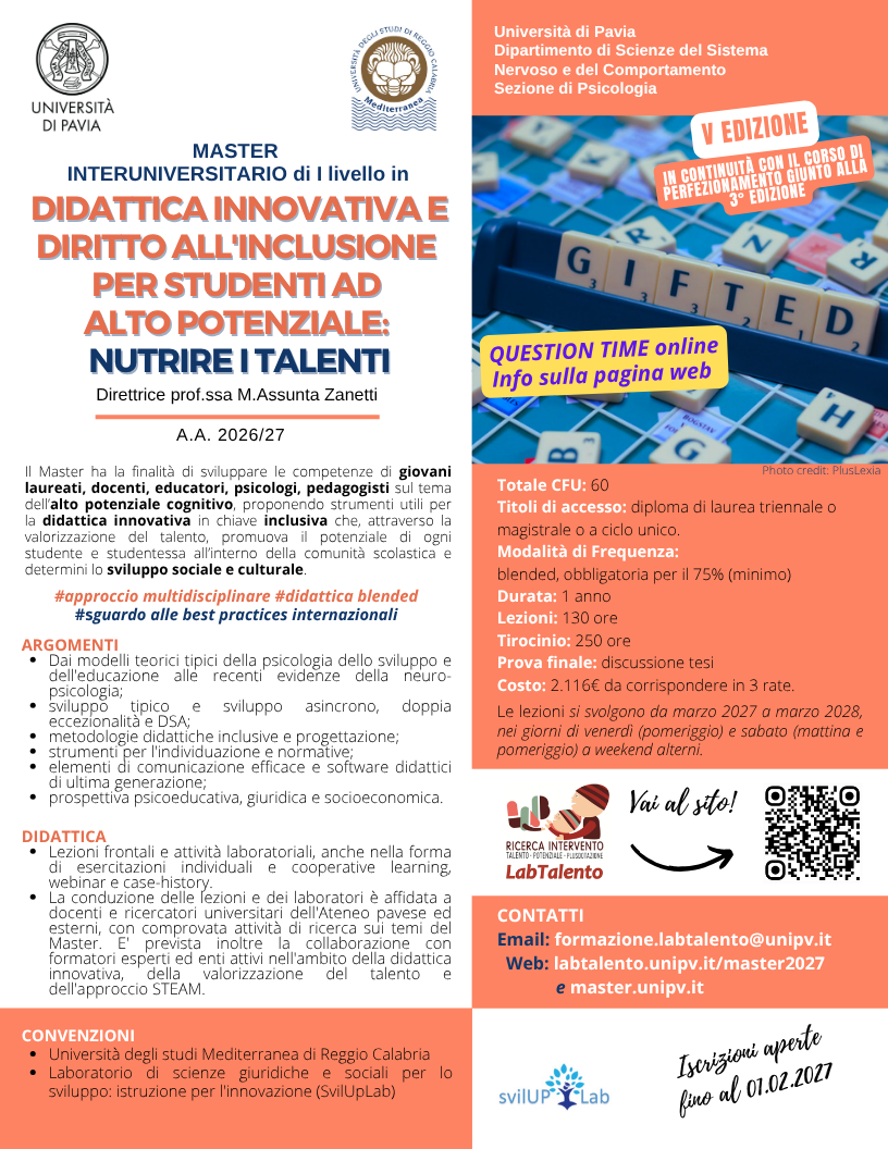 2026 Locandina Master Diritto all'inclusione e giftedness(1)